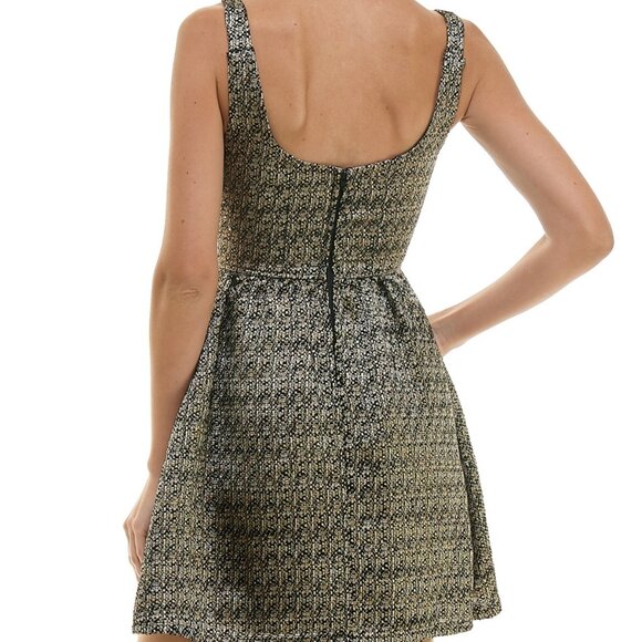 ✨City Studio Metallic Square-Neck Fit & Flare Dress – NWT Size 9/10✨ - Picture 4 of 4
